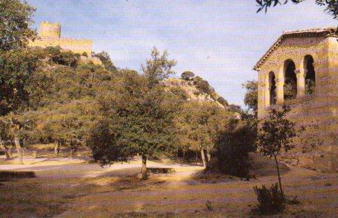 POSTAL PV01371: Castells i ermita de Farners publicidad Museu Trias