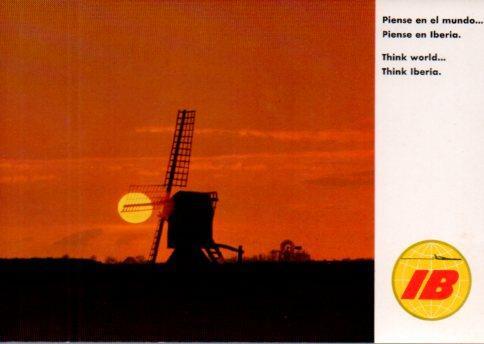 POSTAL PV01389: Publicidad Iberia Paises Bajos