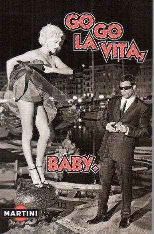 POSTAL PV01436: Publicidad Martini Gogo la vita