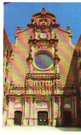 POSTAL PV01267: Entrada del Templo de Montserrat