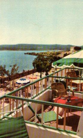 POSTAL PV01269: Terraza en Hotel Voramar, La Escala