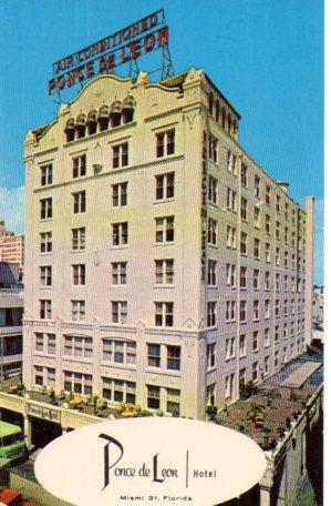 POSTAL PV01262: Ponce de Leon hotel en Miami