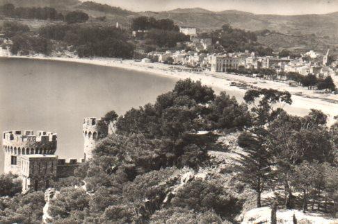 POSTAL PV01232: Vista parcial Castillo de Lloret de Mar