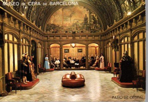 POSTAL PV01333: Publicidad Patio de Cristal Museo de Cera de Barcelona
