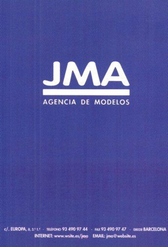 POSTAL PV01325: Publicidad JMA agencia de modelos Barcelona