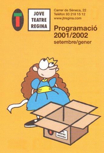 POSTAL PV01324: Publicidad Jove Teatre Regina 2001-2002
