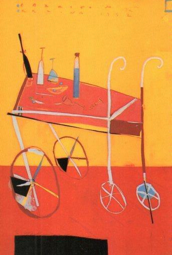 POSTAL PV01319: Publicidad NH Hoteles Carrito Amarillo Naranja por R. Saura