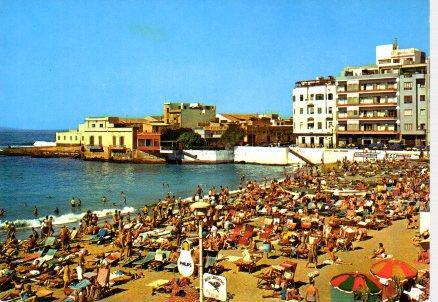 POSTAL PV00594: Playa de Las Canteras en Las Palmas