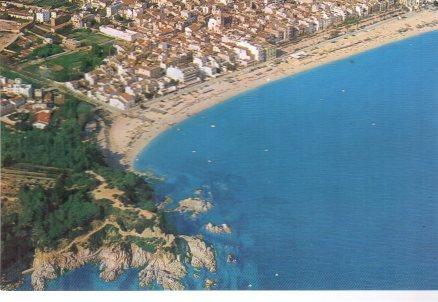 POSTAL PV00573: Vista aerea parcial  playa de Lloret de Mar