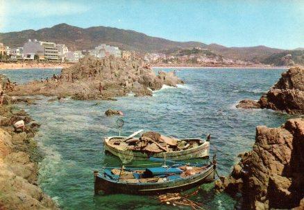 POSTAL PV00571: Barcas en el agua en Lloret de Mar