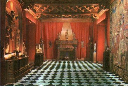 POSTAL PV00554: Salon Tallas del Castillo de Perelada