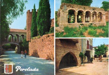 POSTAL PV00566: Vistas varias de Perelada