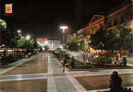 POSTAL PV00651: Gorieta de España vista nocturna en Murcia