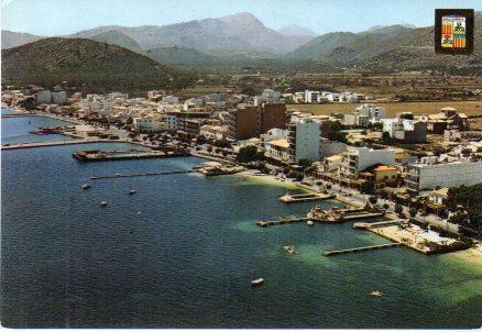 POSTAL PV00656: Vista aerea Puerto de Pollensa, Mallorca
