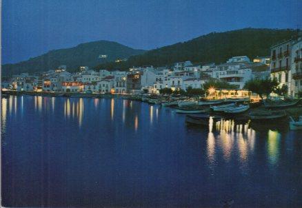 POSTAL PV00444: Vista nocturna de Port de la Selva