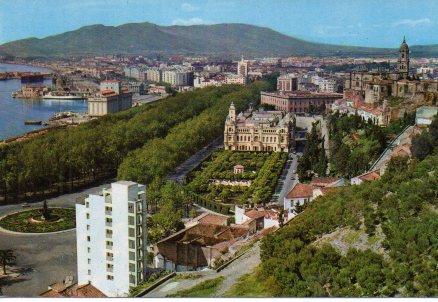 POSTAL PV00448: Vistas desde Gibralfaro en Malaga