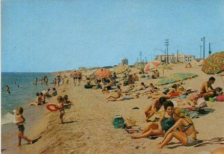 POSTAL PV00456: La playa de Malgrat de Mar