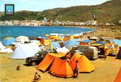 POSTAL PV00407: Camping en Port de la Selva, Girona