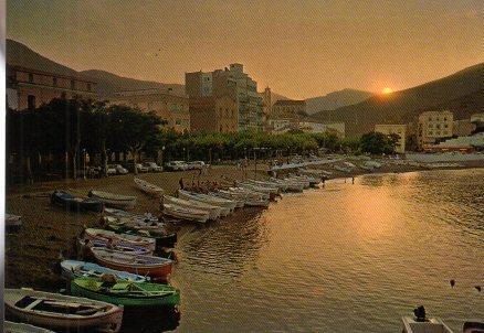 POSTAL PV00433: Atardecer en el Puerto de Port Bou