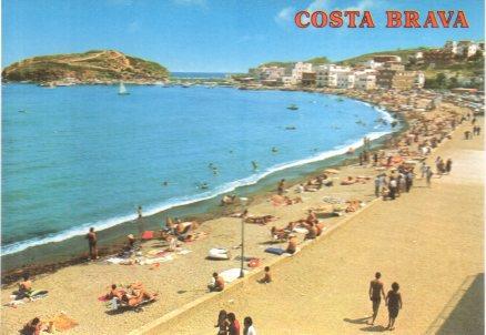 POSTAL PV00518: Llansa vista general de la playa
