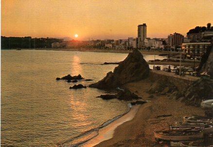 POSTAL PV00519: Lloret deMar al atardecer