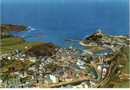 POSTAL PV00533: Vista aerea de Luarca