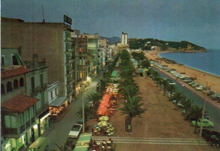 POSTAL PV00474: Paseo en el atardecer, Lloret de Mar