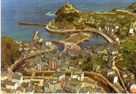 POSTAL PV00476: Vista aerea de Luarca