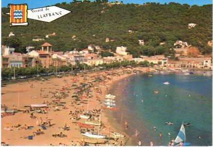 POSTAL PV00482: Vista general playa de Llafranc