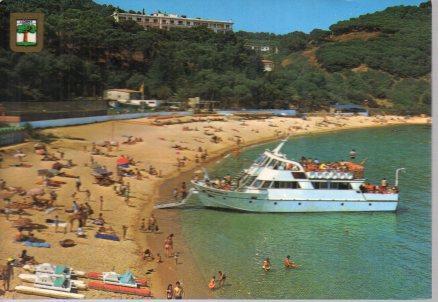 POSTAL PV00855: Playa de Santa Cristina en Lloret de Mar
