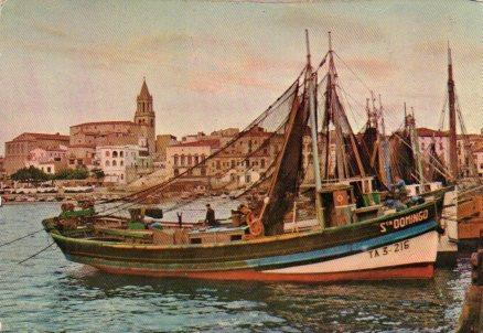 POSTAL PV00816: Barco de pesca Santo Domingo en Palamos