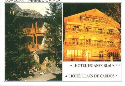 POSTAL PV00829: Hoteles Llacs de Cardos y Estanys Blaus en Tavascan