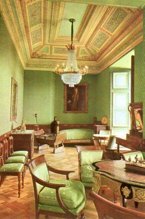 POSTAL PV00931: Dormitorio Imperio en Castillo de Perelada