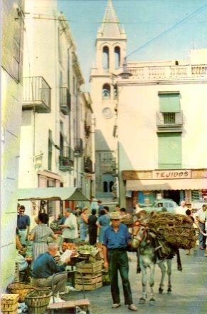 POSTAL PV00932: Vista del mercado de Palamos