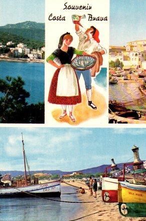 POSTAL PV00946: Vistas varias de Palamos