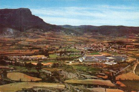 POSTAL PV00916: Vista general y Peña Oroel en Jaca
