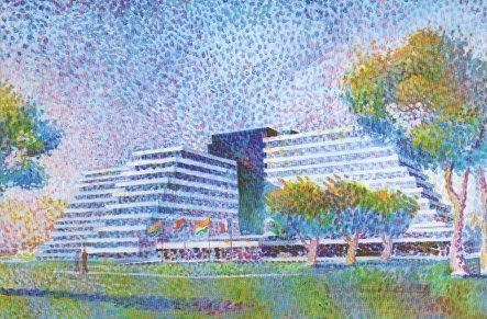 POSTAL PV00887: Hotel Le Meridien Newport Beach en California