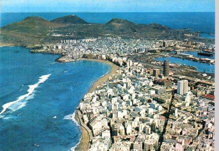 POSTAL PV00722: Vista parcial aerea de Las Palmas