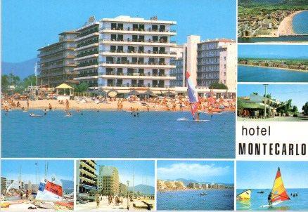 POSTAL PV00786: Hotel Montecarlo y alrededores en Roses