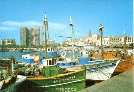 POSTAL PV00808: Detalle del puerto de Palamos