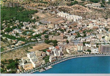 POSTAL PV00810: Vista aerea del Paseo Maritimo, Mallorca