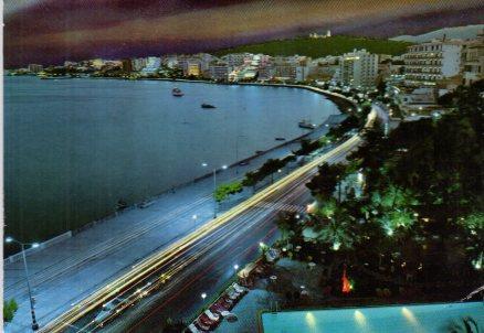 POSTAL PV00756: Palma de Mallorca Paseo Maritimo de noche 