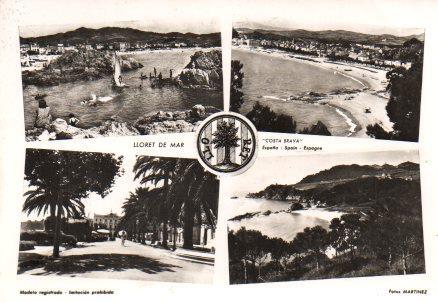 POSTAL PV00758: Vistas varias de Lloret de Mar