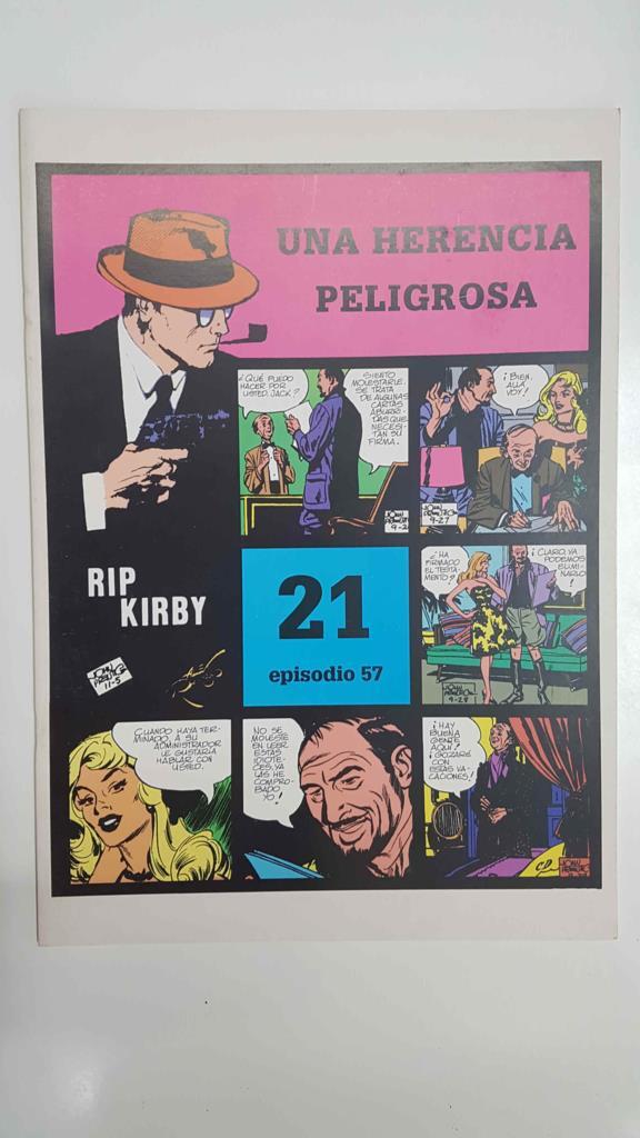 Rip Kirby 21/episodio 057 - Una herencia peligrosa. Tiras diarias del 13/8/62 al 10/11/62