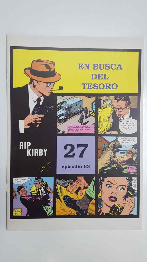 Rip Kirby 27/episodio 063 - En busca del tesoro. Tiras diarias del 13/7/64 al 10/10/64