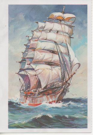 Postal E07338:  Las Mas Bellas Tarjetas Postales Siglo XIX y XX. Grandes Veleros (6)