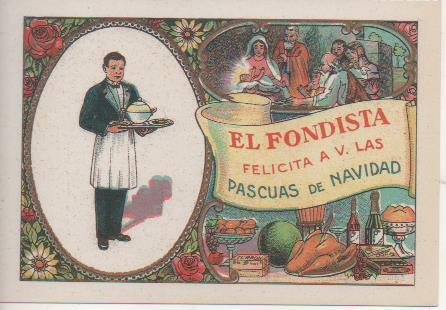 Postal E07291:  Las Mas Bellas Tarjetas Postales Siglo XIX y XX. Felicitaciones Antiguas. El Fondista