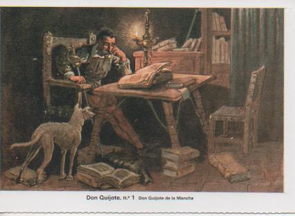 Postal E07483:  Las Mas Bellas Tarjetas Postales Siglo XIX y XX. Don Quijote de la Mancha, nº 1 Don Quijote