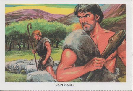 Postal E07423:  Las Mas Bellas Tarjetas Postales Siglo XIX y XX. La Sagrada Biblia. Caín y Abel 
