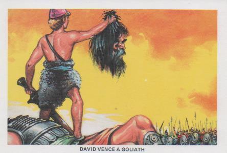 Postal E07410:  Las Mas Bellas Tarjetas Postales Siglo XIX y XX. La Sagrada Biblia. David vence a Goliat